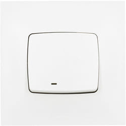 Legrand - Poussoir lumineux (voyant fourni) Neptune - 6A - Blanc
