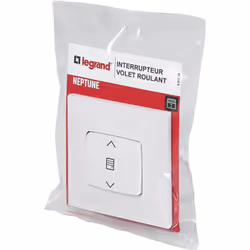 L'interrupteur individuel pour volets roulants Neptune de Legrand, en blanc, est une solution simple et robuste pour contrôle ...