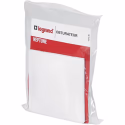 Description générale Obturateur complet Neptune de la marque Legrand, en blanc, est une solution pratique pour obturer les em ...