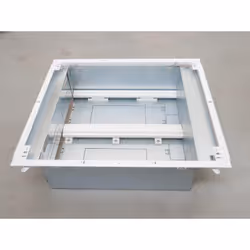 Bac + cadre métal 2 travées 507x521x166mm pour coffret 2R + panneau Enedis + coffret de communication basique DRIVIA 13 LEGRA ...