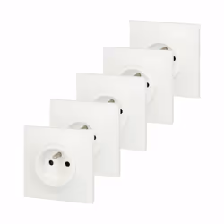 Lot de 5 prises idéal pour la rénovation. Eclips de protection pour la sécurité des enfants. Neptune de Legrand propose un de ...