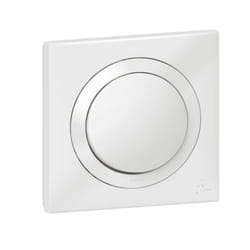 Interrupteur va-et-vient IP44 avec plaque Dooxie 10AX 250V~ - Blanc - 600013 - Legrand