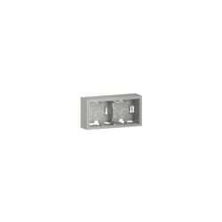 Legrand - Cadre saillie 2 Postes Dooxie - Finition alu - 600142