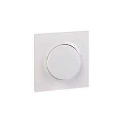 Legrand - Poussoir dooxie one 6A 250V livré avec plaque carrée blanche et griffes (600705)