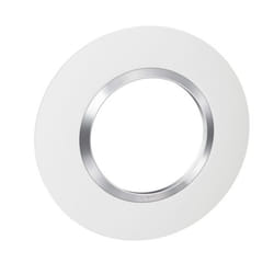 Plaque 1P déco blanc chrome Dooxie