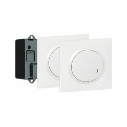 Va et vient 2 commandes sans fil prêt à poser blanc Dooxie one Legrand