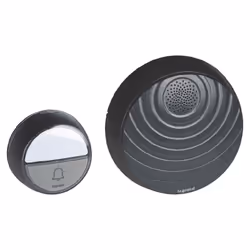 Description générale Le kit carillon rond et sonnette ronde IP44 avec porte-étiquette offre une communication par signal radi ...