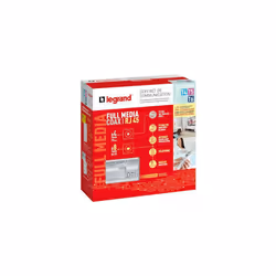 Coffret de communication - full media coaxial et rj45 pour t4 a t6 Legrand 093077
