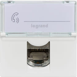 Legrand - Prise RJ45 multimédia Mosaic catégorie6 STP - 2 modules - Blanc