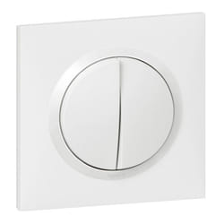 LEGRAND - Double va-et-vient 10A blanc complet Dooxie