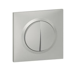 LEGRAND - Interrupteur double va/vient 10A alu complet Dooxie