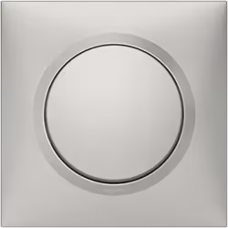 Le poussoir Dooxie avec plaque carrée en aluminium, proposé par Legrand, est un interrupteur pratique et esthétique, idéal po ...