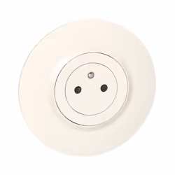 DOOXIE PRISE DE COURANT SURFACE AVEC TERRE BLANC COMPLET DECO