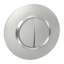 Interrupteur Double ou Va et Vient Aluminium Complet Deco Dooxie Legrand 095071