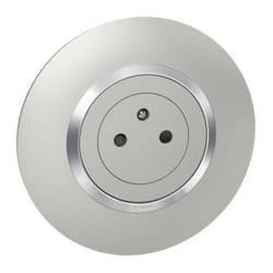 Prise de courant - LEGRAND - Dooxie - Aluminium - Rectangulaire - 2P+T