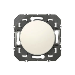 Poussoir simple dooxie 6A 250V finition blanc emballage blister (095204)