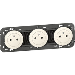 Legrand - Triple prise de courant 2P+T Surface dooxie 16A précâblées - Blanc
