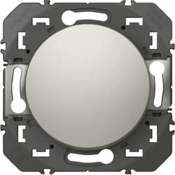 Interrupteur ou va-et-vient dooxie 10AX 250V finition alu (095230)