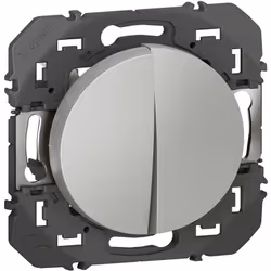 Interrupteur Mural Double Legrand Dooxie 10AX - Commande d'Éclairage (Sans Plaque) Modernisez votre installation électrique a ...