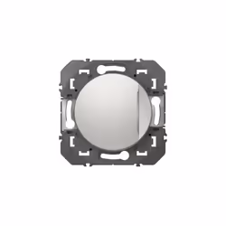 Interrupteur avec voyant témoin LEGRAND Dooxie 10AX aluminium Interrupteur ou va-et-vient avec voyant témoin dooxie 10AX alu ...