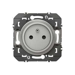 Prise Legrand Idéal Réno 2P+T aluminium