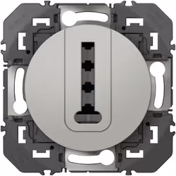 Prise téléphone Dooxie, LEGRAND, aluminium