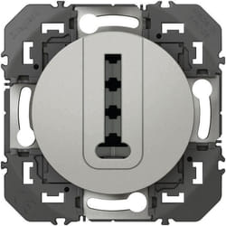 Prise téléphone Dooxie, LEGRAND, aluminium