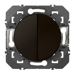 Legrand - double bouton poussoir noir composable dooxie 095265