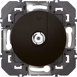 La prise TV type F à visser Dooxie en finition noire est conçue pour offrir une réception optimale, notamment avec les télévi ...