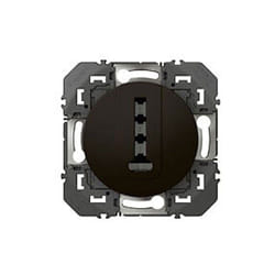 Prise téléphone en T LEGRAND Dooxie noir