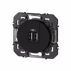 Double chargeur USB à composer Type A et C 3A 15W à composer Dooxie - Noir Marque : Legrand Type : Double chargeur USB à comp ...