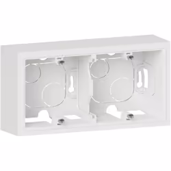 Le cadre saillie 2 postes Legrand Dooxie – finition Blanc est la solution idéale pour intégrer facilement vos appareillages D ...