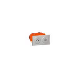 Caractéristiques produit Un seul raccordement suffit pour alimenter les 2 appareils - Kit livré complet avec cadre saillie et ...