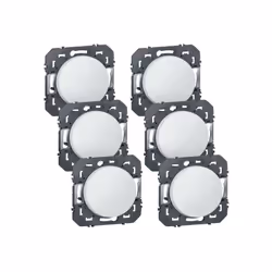 Legrand - Dooxie lot de 6 va et vient blanc