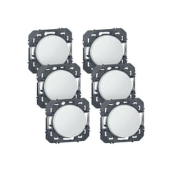Legrand - Dooxie lot de 6 va et vient blanc