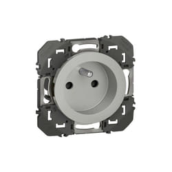 Legrand - Prise de courant 2P+T à puits Dooxie 16A finition alu (095246)