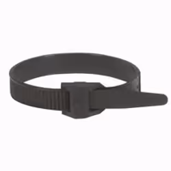 Collier Colson noir protégé ultraviolets à denture extérieure - Legrand 031913 - Largeur 9mm - Longueur 185mm