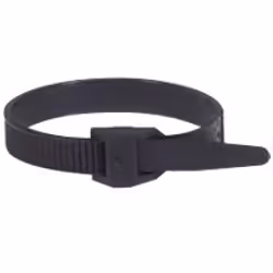 Collier Colson noir protégé ultraviolets à denture extérieure - Legrand 031913 - Largeur 9mm - Longueur 185mm