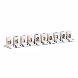 Les bornes Legrand manteau Listes de 10 bornes 2X16MMQ séparables Avec la fixation des broches de Section nominale (mmq): 2 x ...