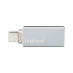 Adaptateur USB A vers USB C - LEGRAND - Noir - Smartphones et tablettes
