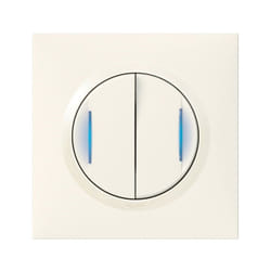 Legrand - Transformeur pour réaliser 5 fonctions lumineuses dooxie one livré avec plaque carrée blanche et griffes (600730)