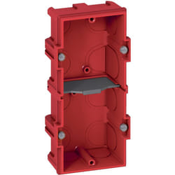 Boîte d'encastrement batibox pour maçonnerie IP20 en plastique 2 postes ou 4 à 5 modules Legrand 080142