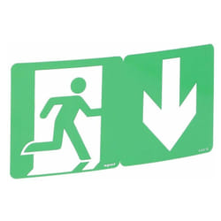 Etiquette de signalisation d'évacuation