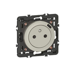 Prise Surface Céliane + chargeur USB-C intégré - Titane - 068427 - Legrand