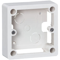 Legrand - Cadre saillie 1 poste Ivoire pour socle et sortie de câbles 100x100x36mm 055849