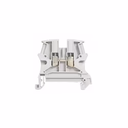 Bornier VIKING3 2.5mm2. Traversant Gris pour circuit standard, bleu pour conducteur neutre, orange pour circuit non coupé par ...