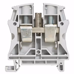 Bornier VIKING3 35mm2. Traversant Gris pour circuit standard, bleu pour conducteur neutre, orange pour circuit non coupé par ...