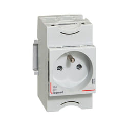Legrand - Prise de courant modulaire 10A à 16A 250V - 2P+T à éclips - 2,5 modules -004280