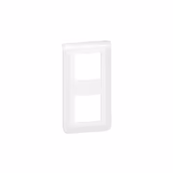 LEGRAND Mosaic Plaque double verticale blanc EU - 277822L Cette plaque de finition double verticale pour interrupteurs et pri ...