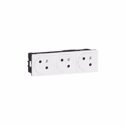 LEGRAND Mosaic Triple prise de courant 2P+T blanc EU - 278165L La prise de courant triple 2P+T Mosaic de la marque Legrand es ...